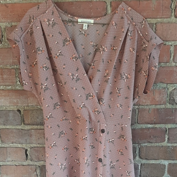 Monteau Dresses & Skirts - Pink midi dress